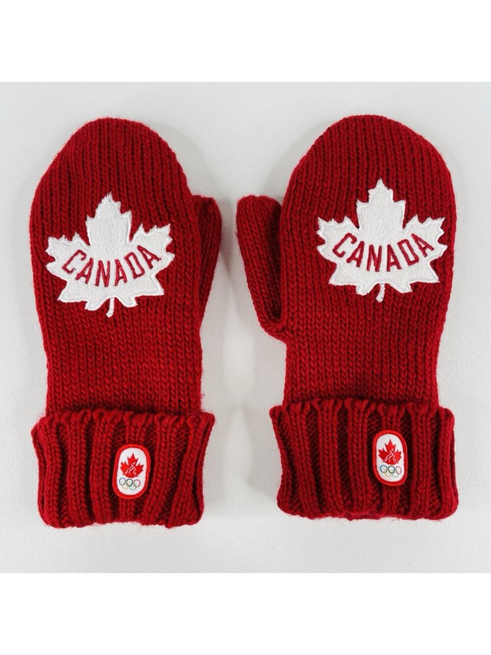 Canada 2012 Olympic Games Red Mittens Hudson's Bay Adult Unisex, Size Large / XL
